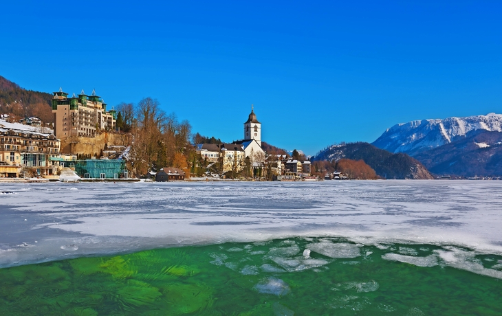 winterliches St. Wolfgang am Wolfgangsee im Salzkammergut